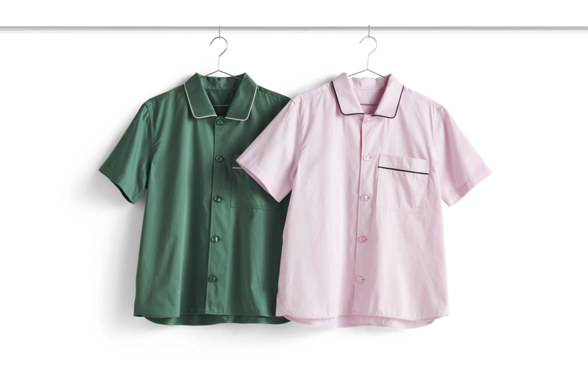Outline Pyjama S/S Shirt S/M Emerald green