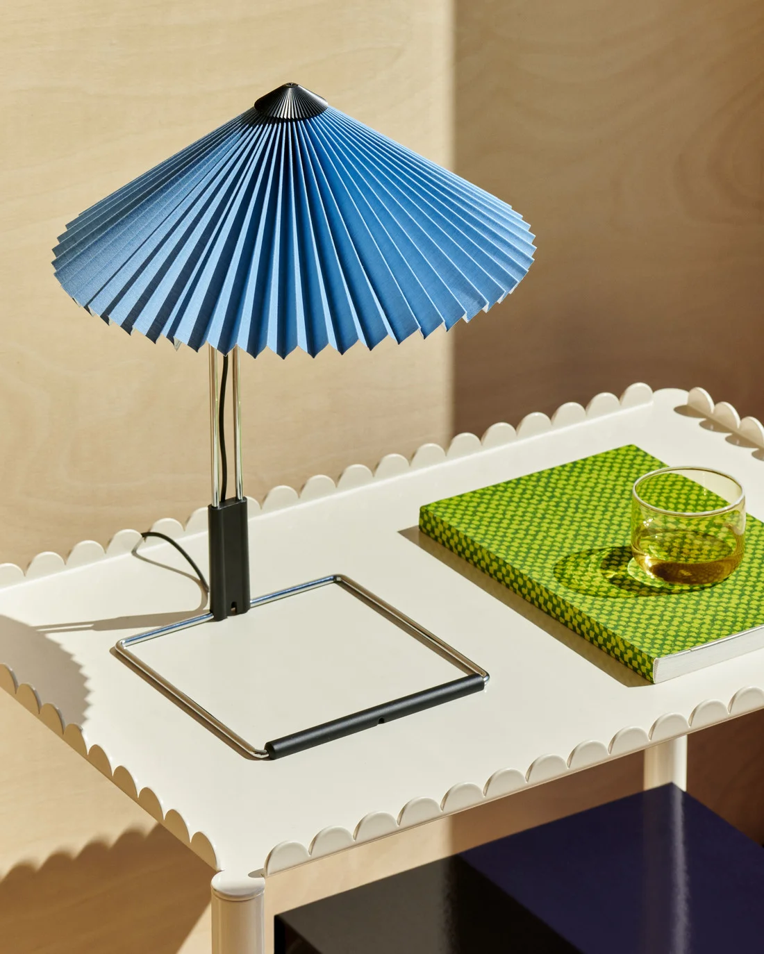 Matin Table Lamp Mirror Base 300 Placid blue
