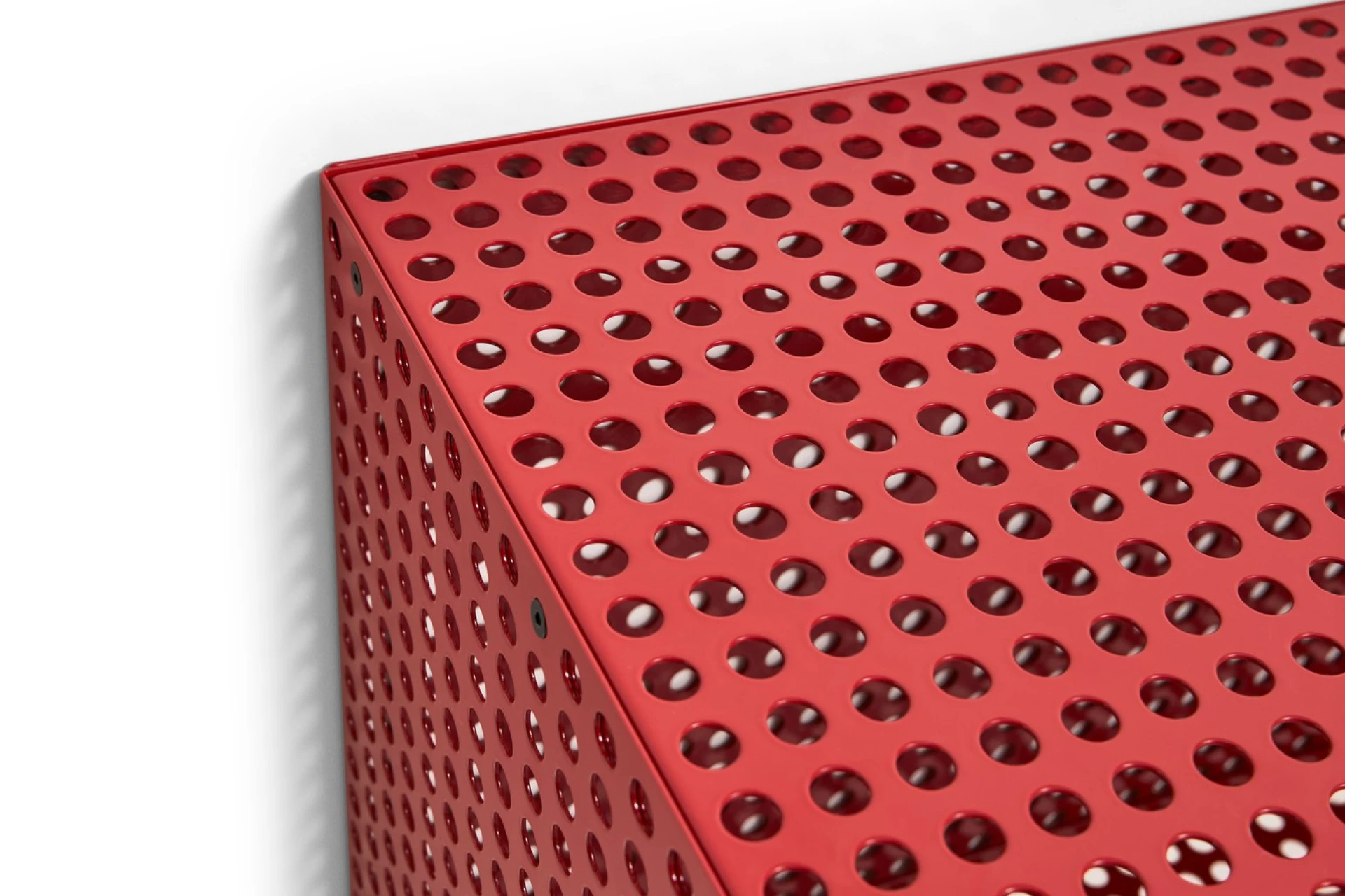 Perforated Cabinet Wall Small Wine red
