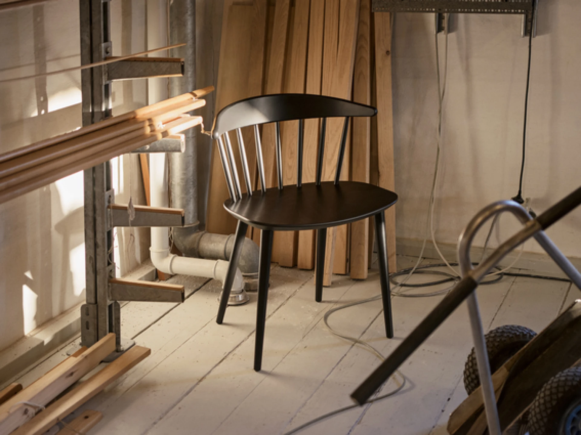 J104 Chair Beech Black  J104 Chair Beech Black