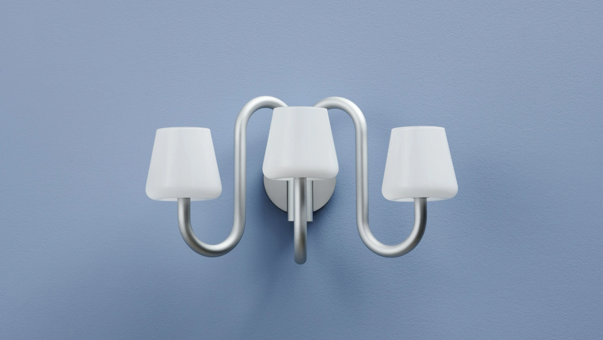 Apollo Wall Sconce White opal glass