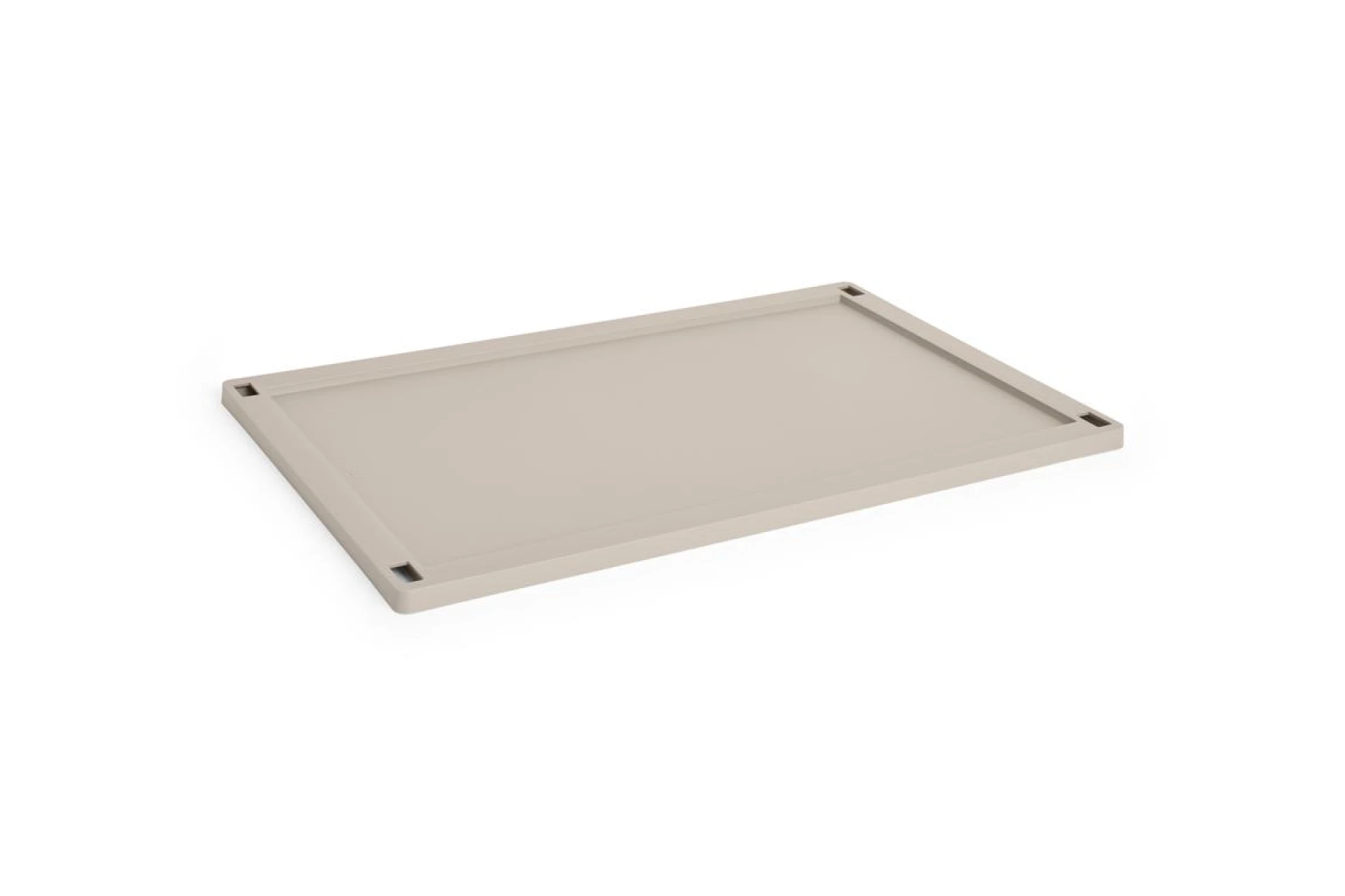 HAY Colour Crate Lid Plastic Large Warm grey