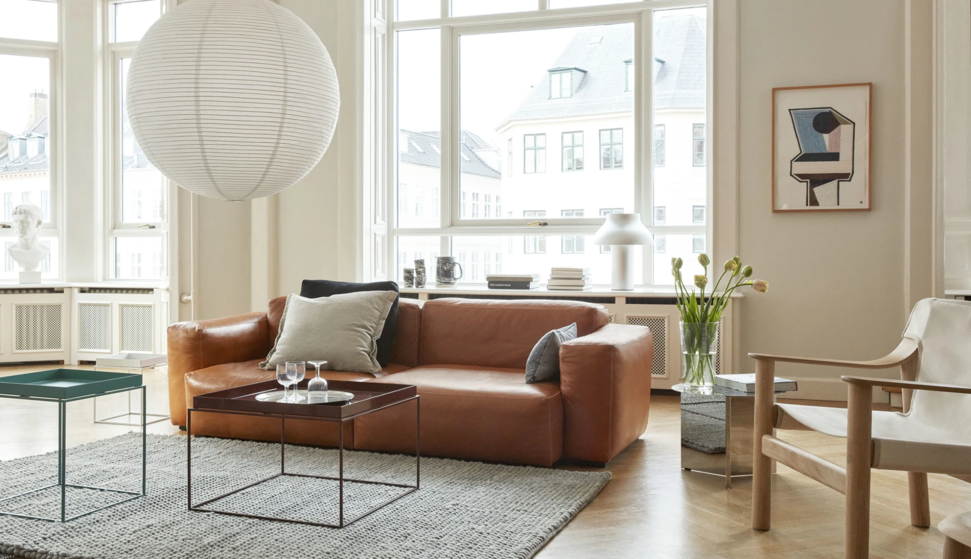 Tray Coffee Table L60 x W60 Chocolate high gloss