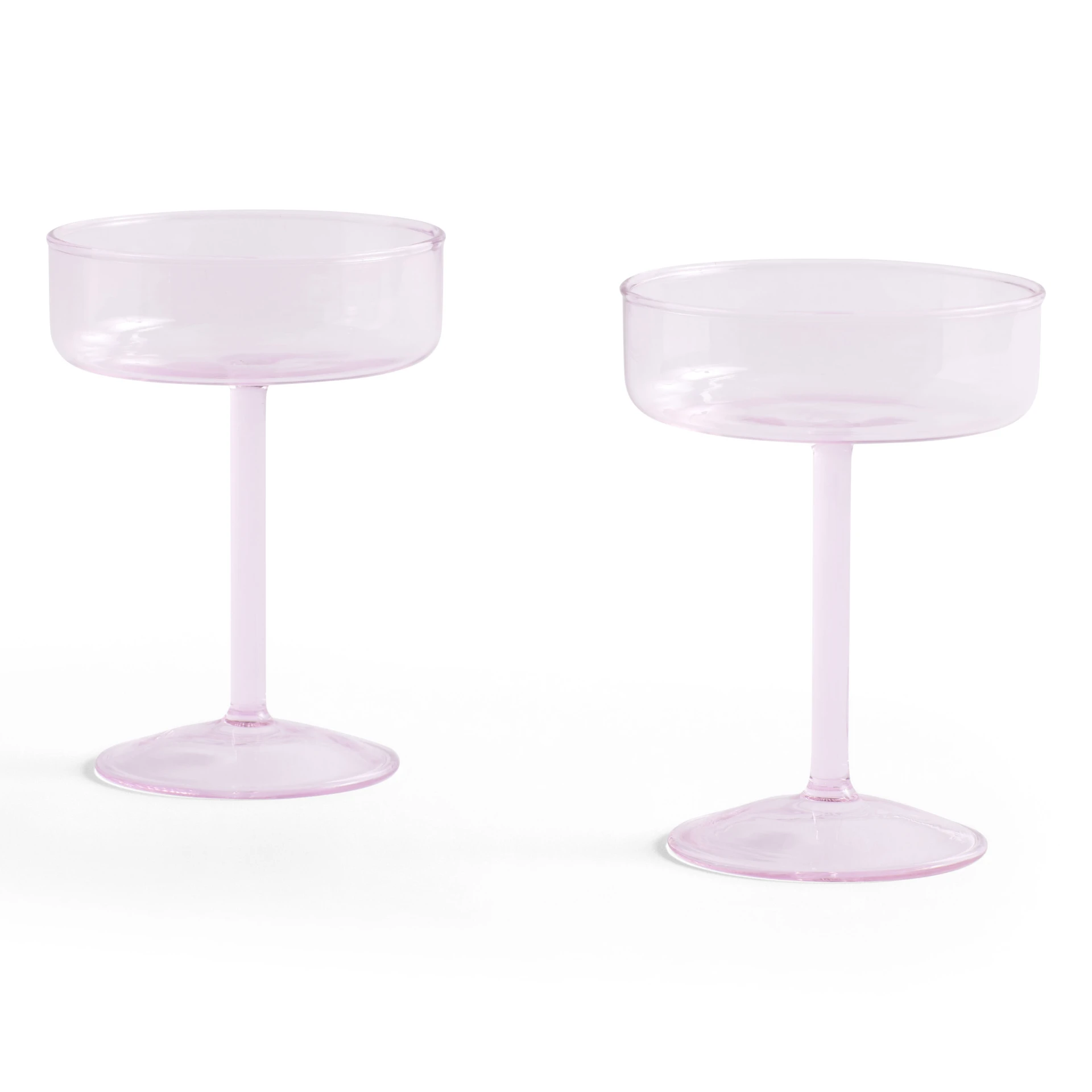 Tint Coupe Glass Set of 2 Pink