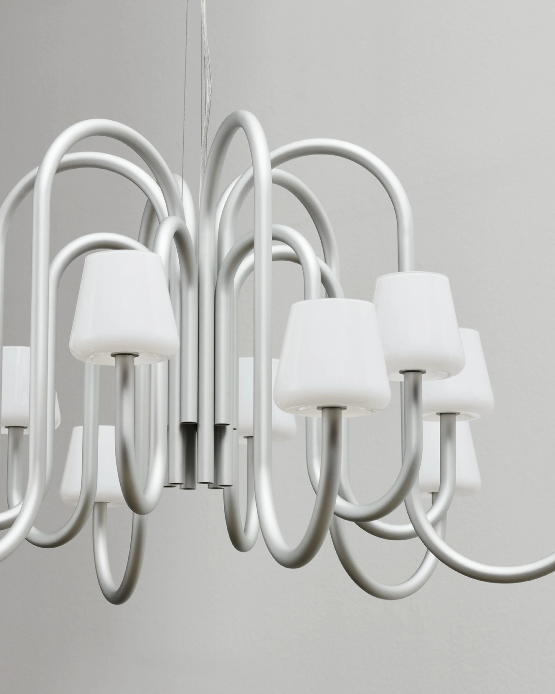 Apollo Chandelier 1065 White opal glass Apollo Chandelier 1065 White opal glass