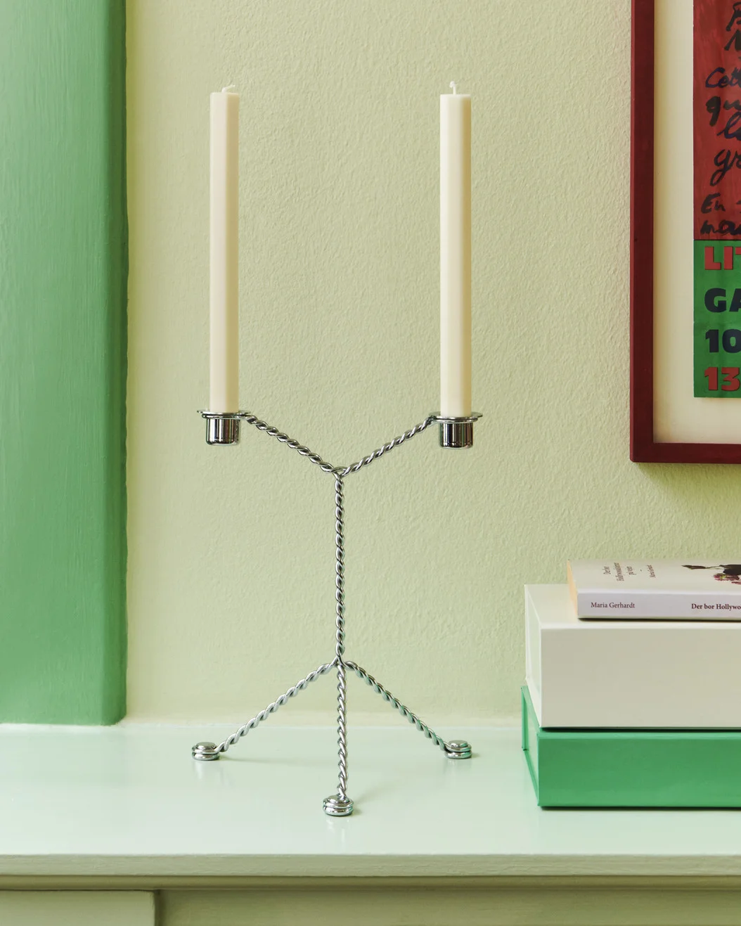 Wire Candleholder Mirror