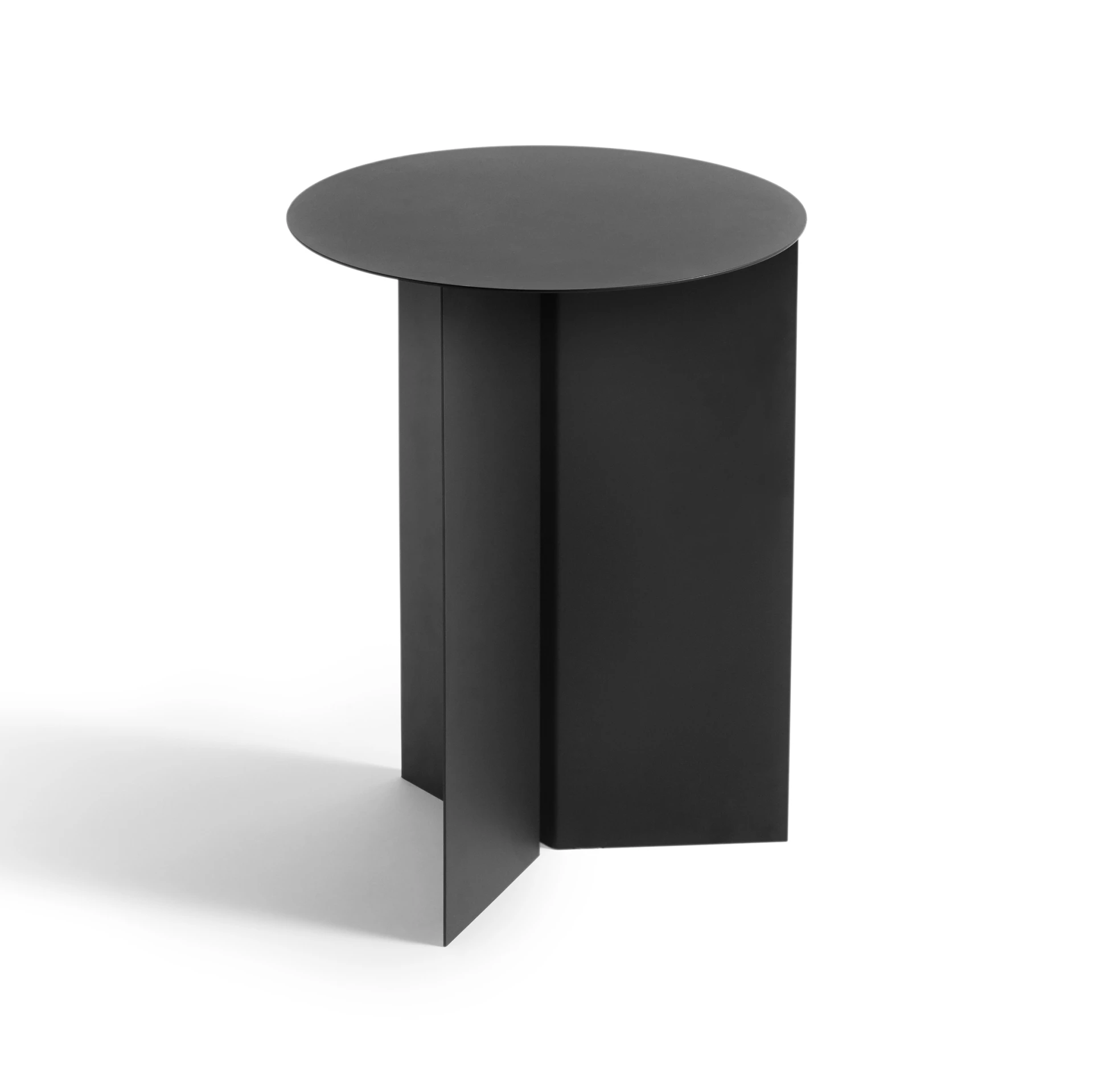 Slit Table Round High Black