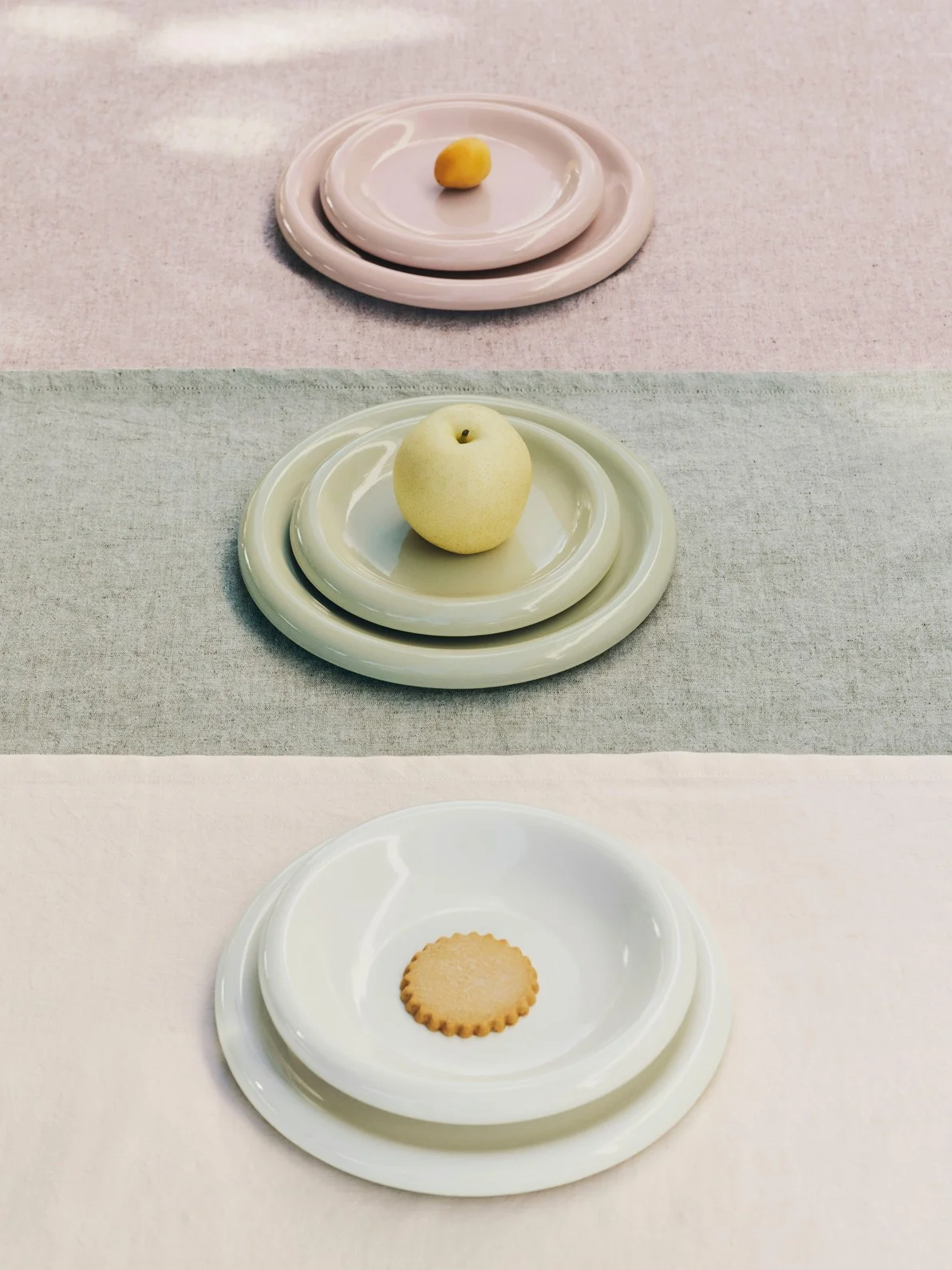 Barro Plate Set of 2 Ø18 Pistachio