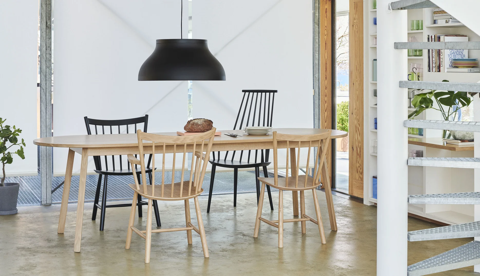 J42 Chair Water-based lacquered oak