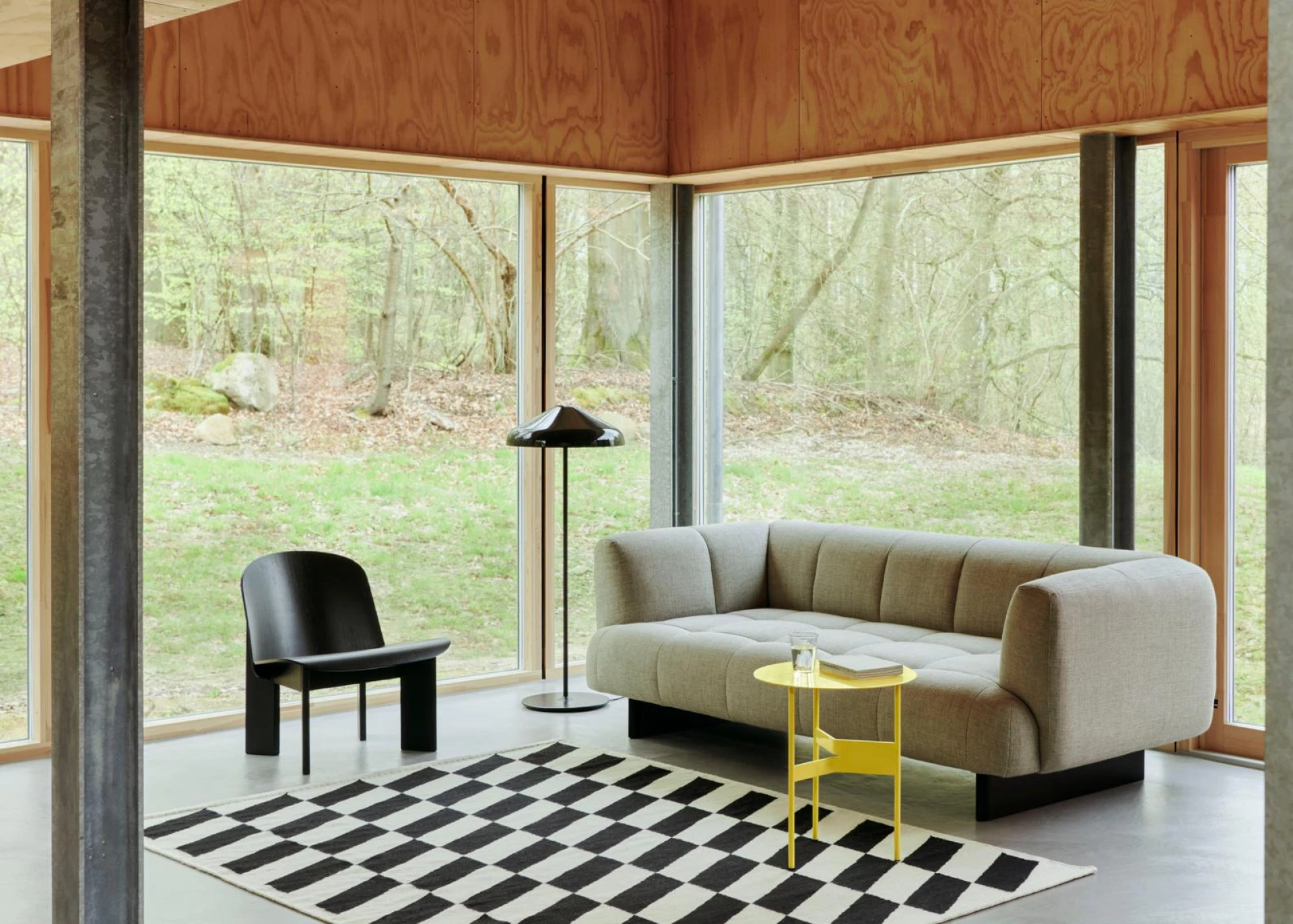 Shift Kelim Rug Black 140 x 200