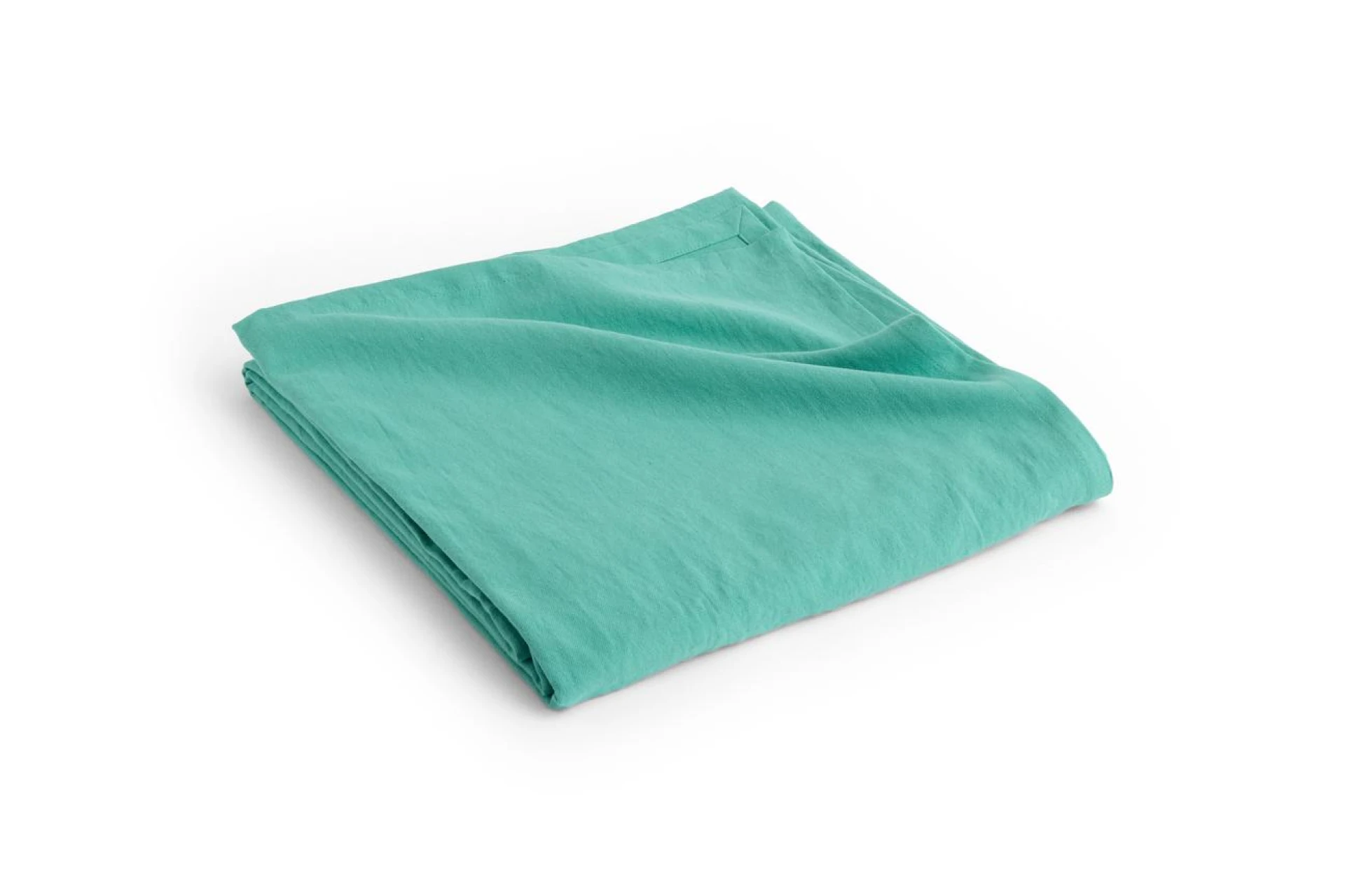 Linen Bedspread 240 x 260 Emerald green
