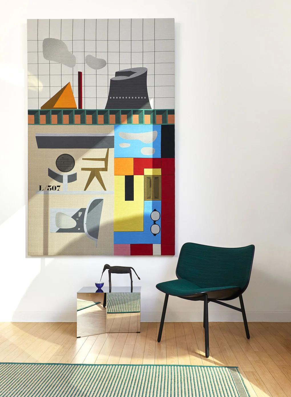 Slit Table Oblong Mirror