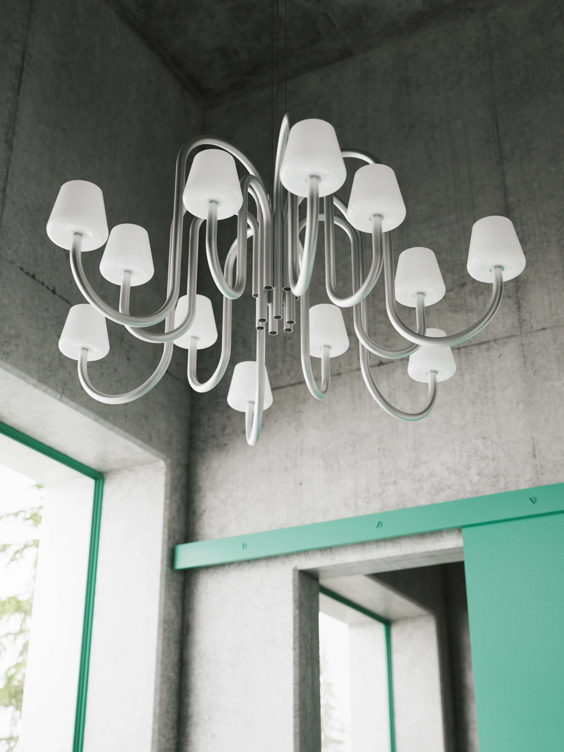 Apollo Chandelier 1065 White opal glass Apollo Chandelier 1065 White opal glass