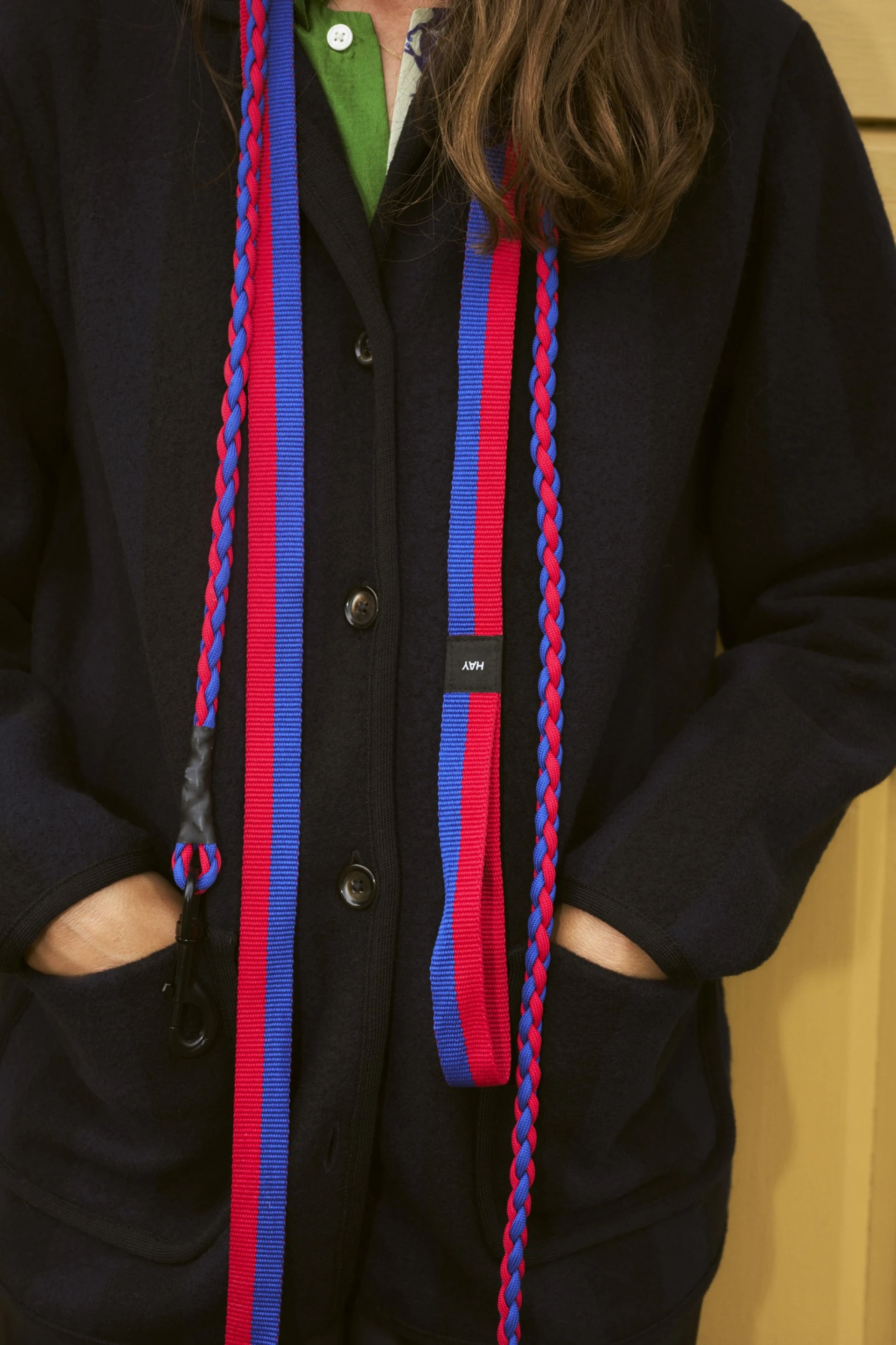 HAY Dogs Leash Braided Red, blue