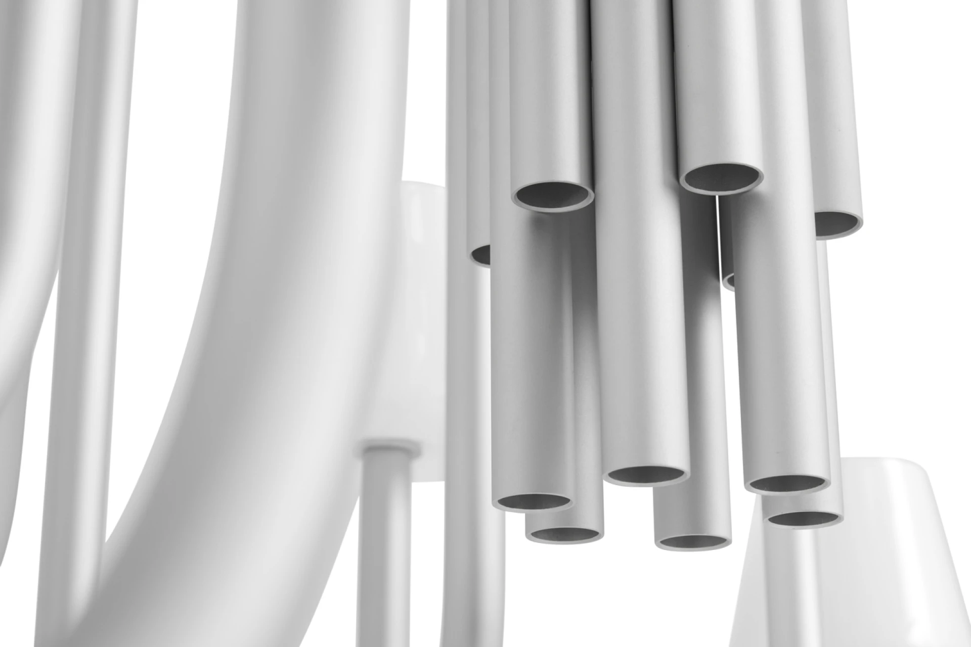 Apollo Chandelier 1065 White opal glass