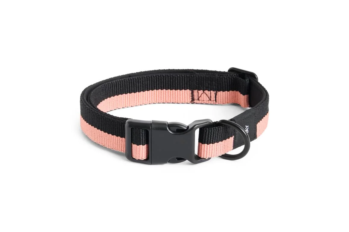 HAY Dogs Collar Flat M/L Pink, black