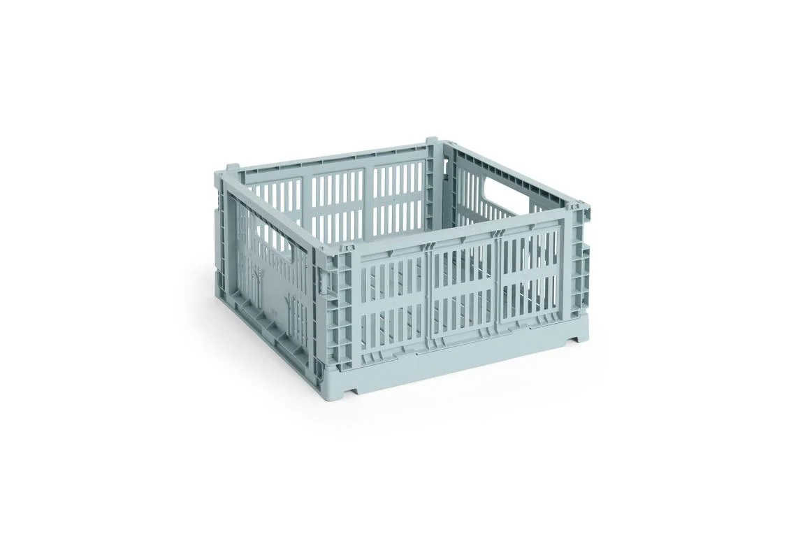 HAY Colour Crate Medium Square Dusty blue