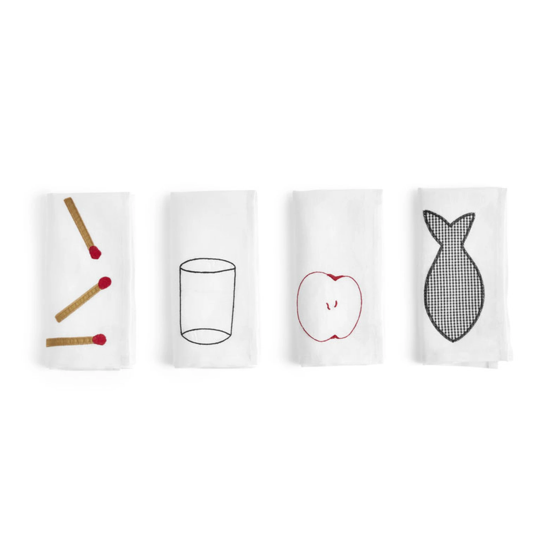 Sobremesa Napkin Set of 4 White