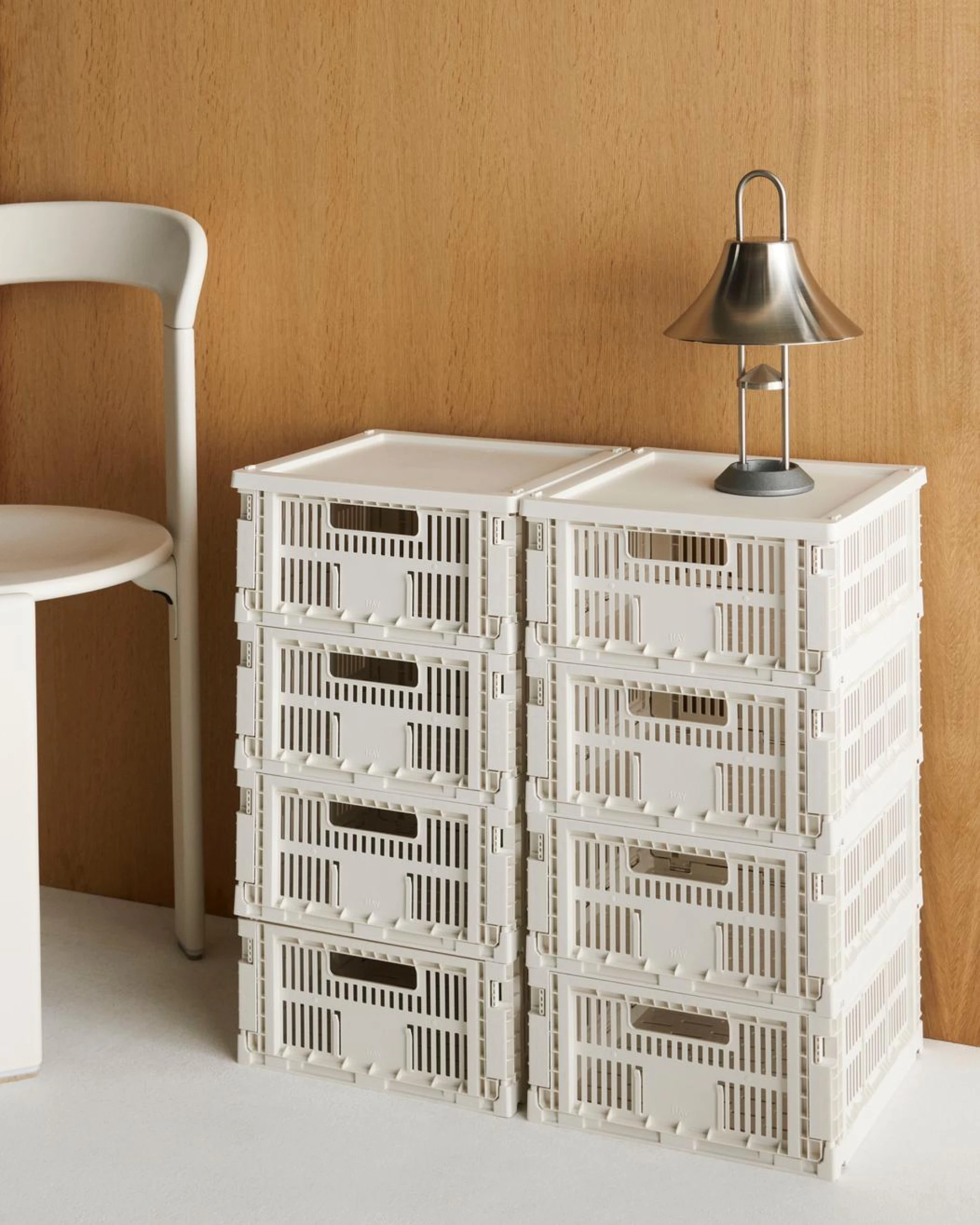 HAY Colour Crate Medium Square Off-white