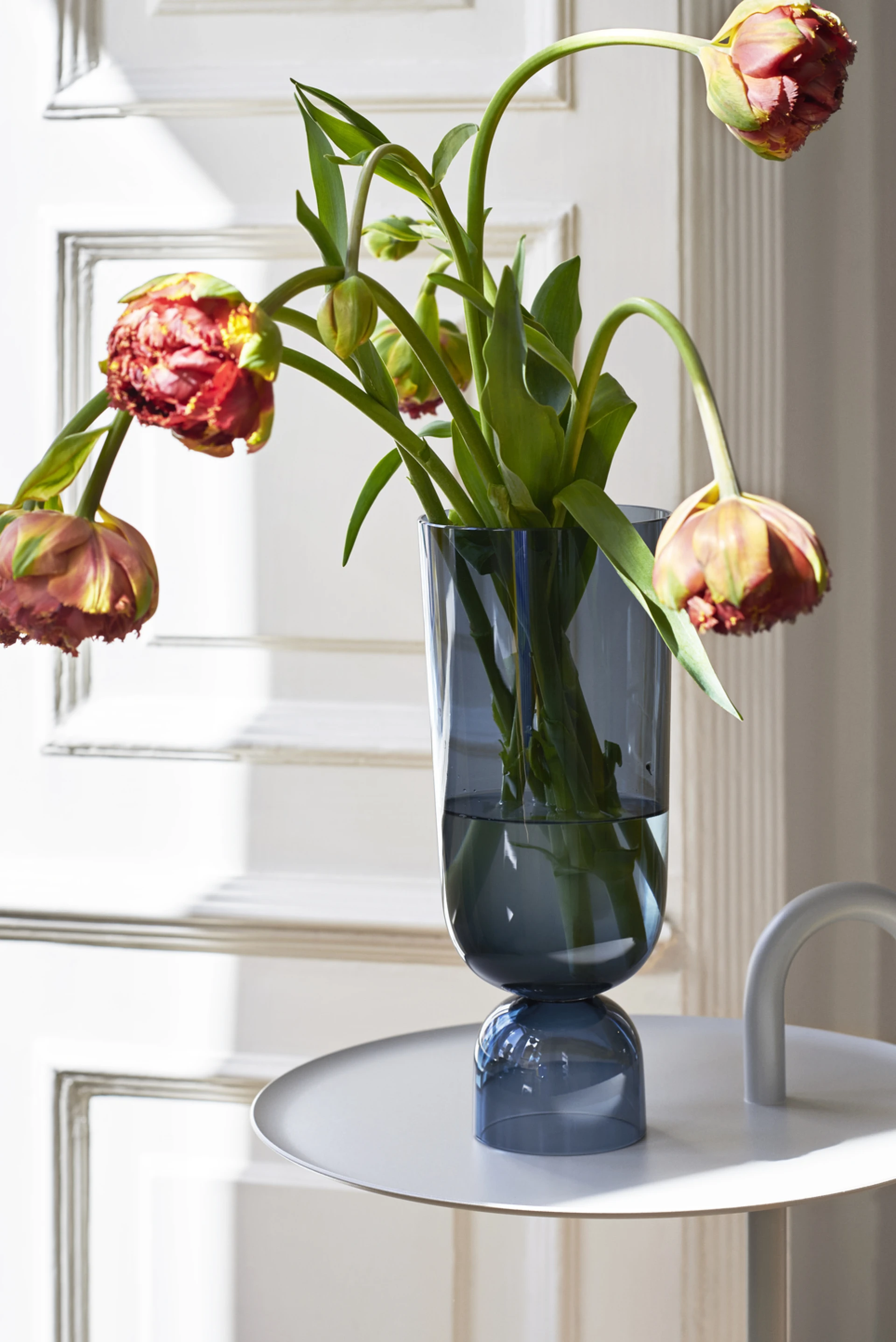 Bowler Side Table Cream white