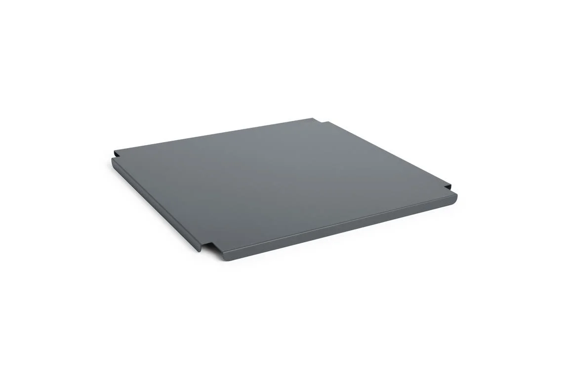 HAY Colour Crate Lid Metal Large Square Charcoal