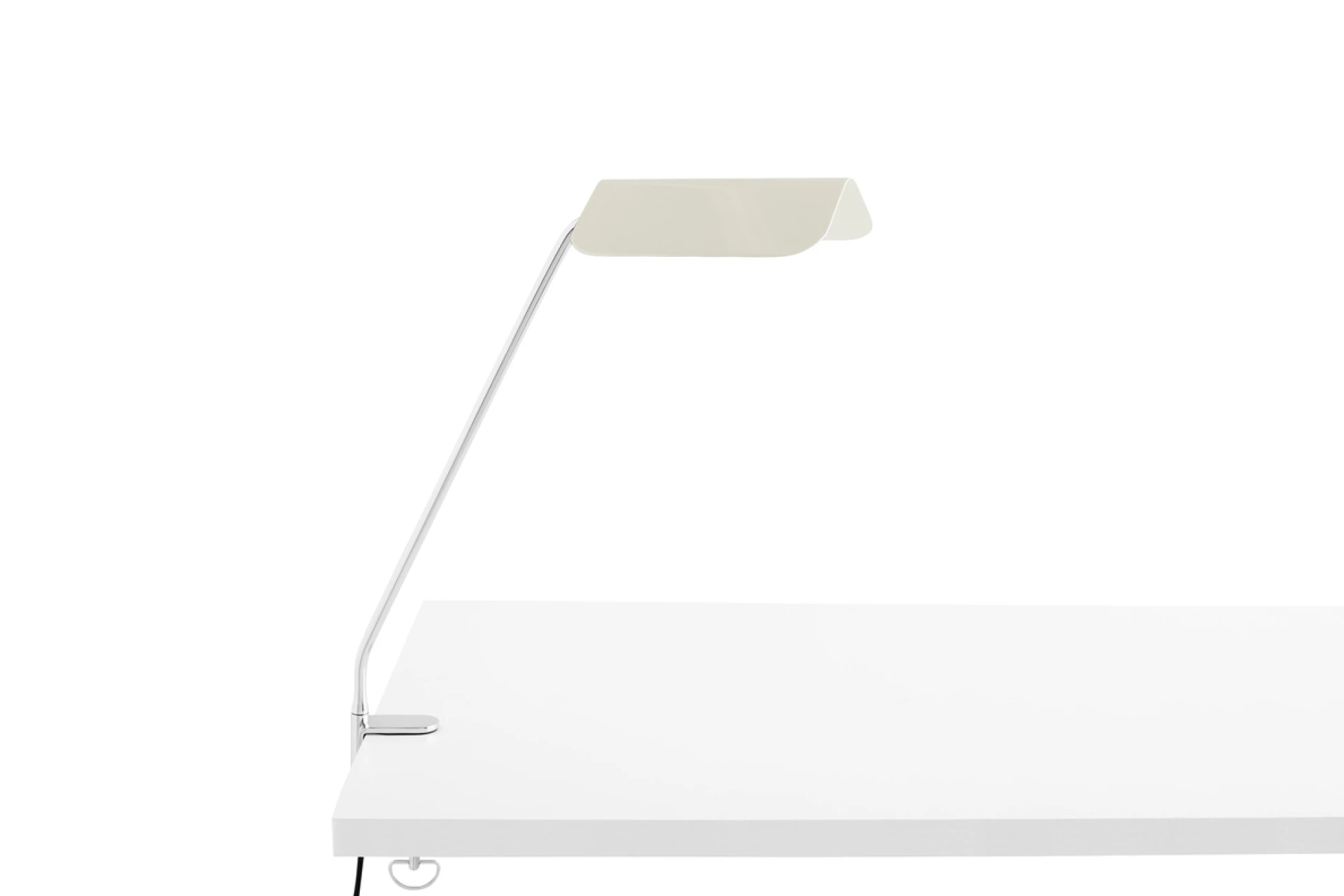 Apex Desk Clip Lamp Oyster white