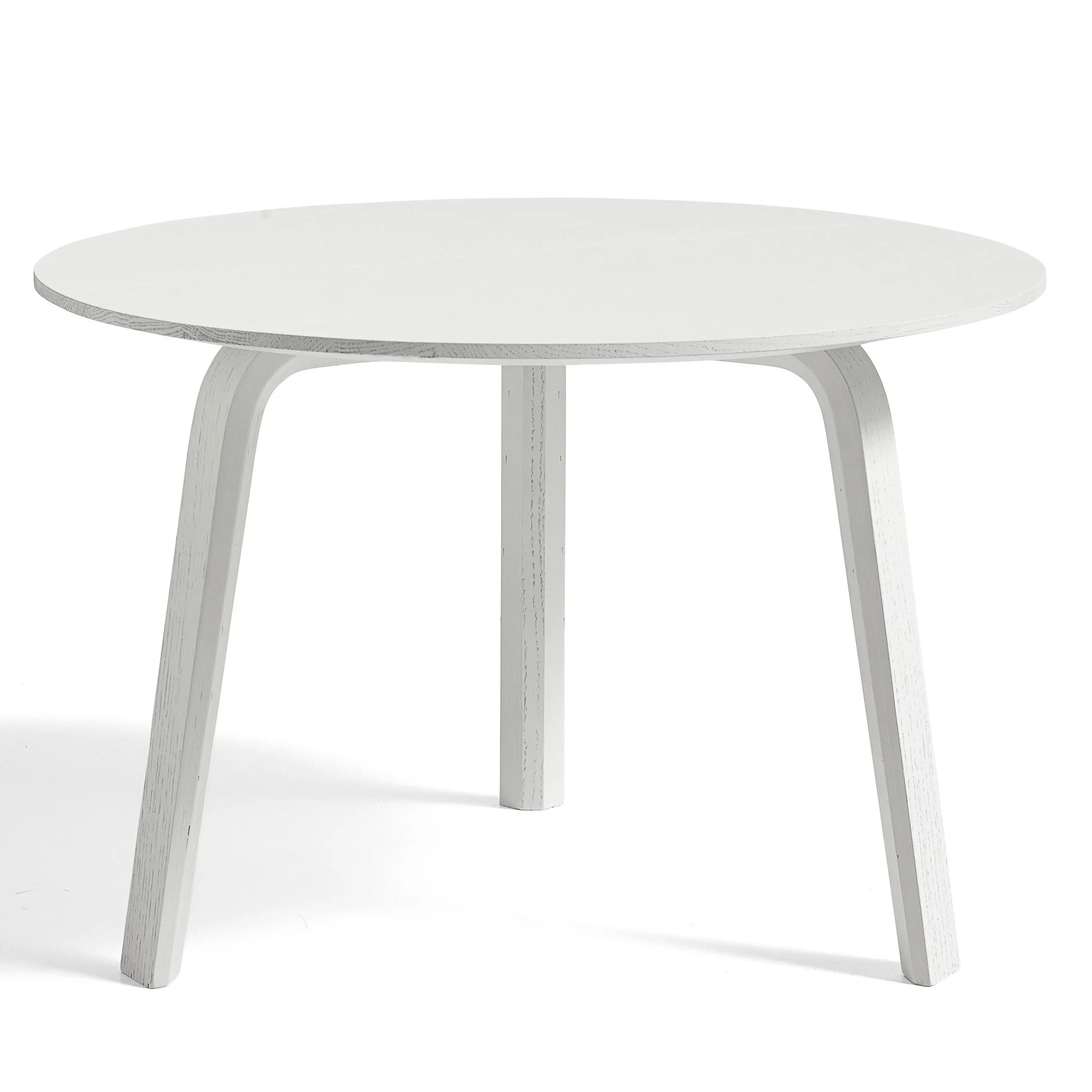 Bella Coffee Table D60 x H39 White water-based lacquered solid oak