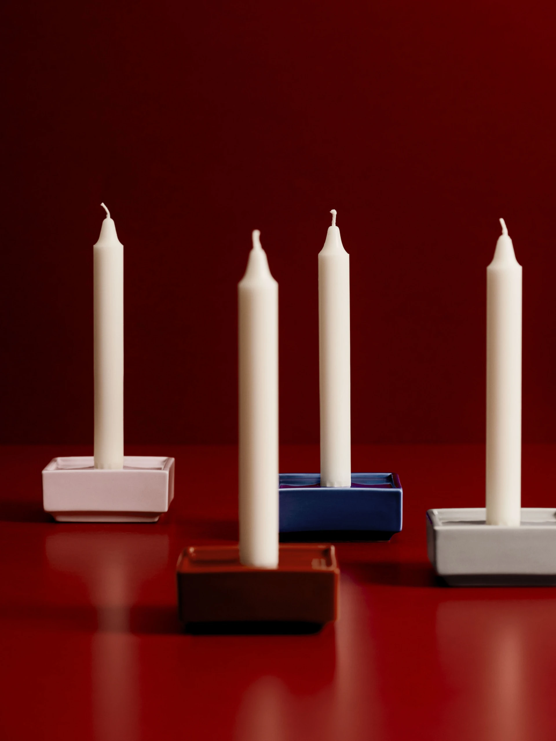 Mattone Candleholder Small Blue
