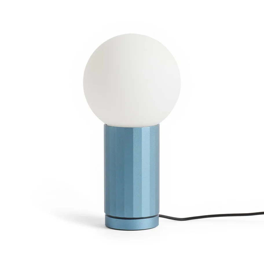 Turn On Table Lamp Blue 