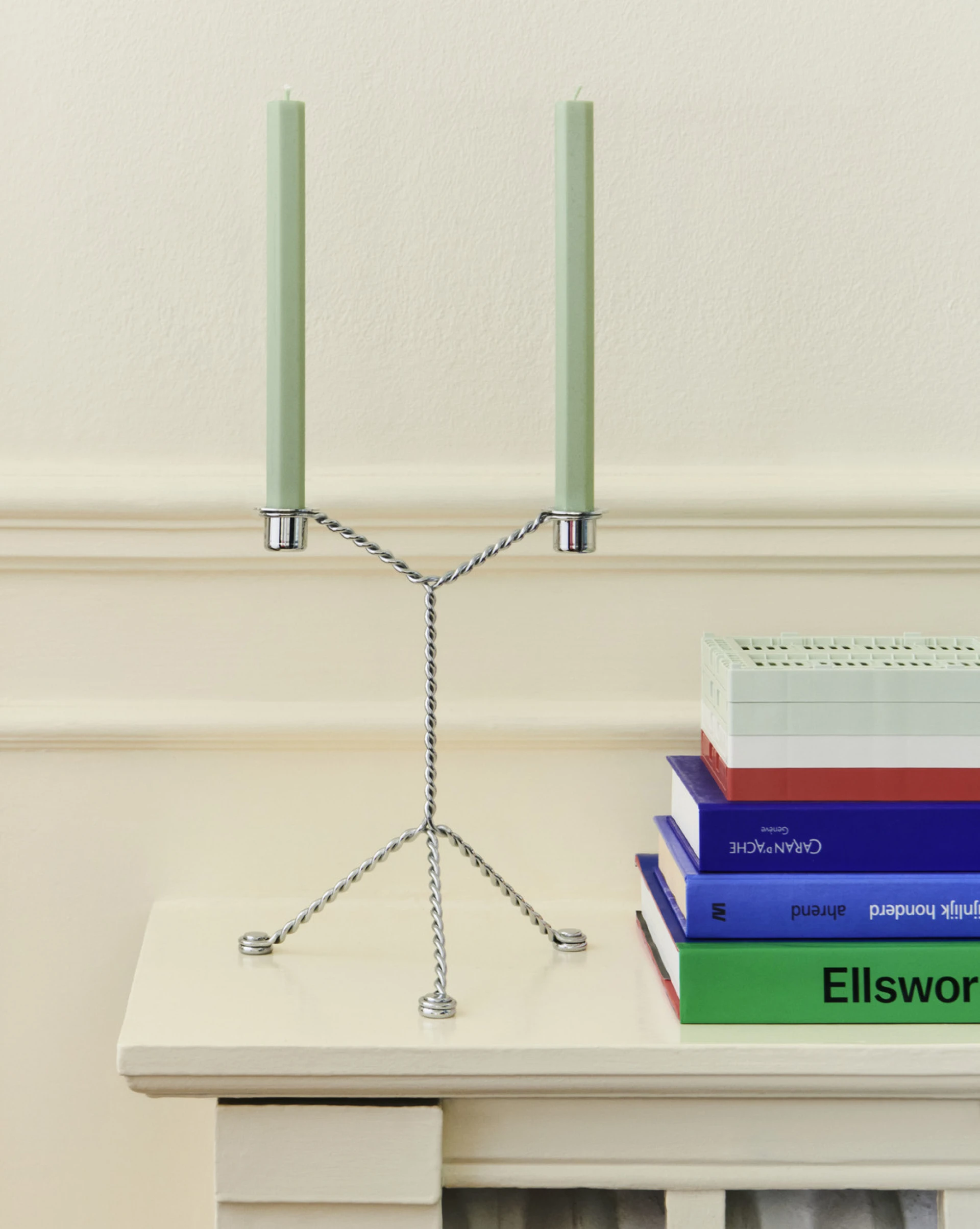 Wire Candleholder Mirror