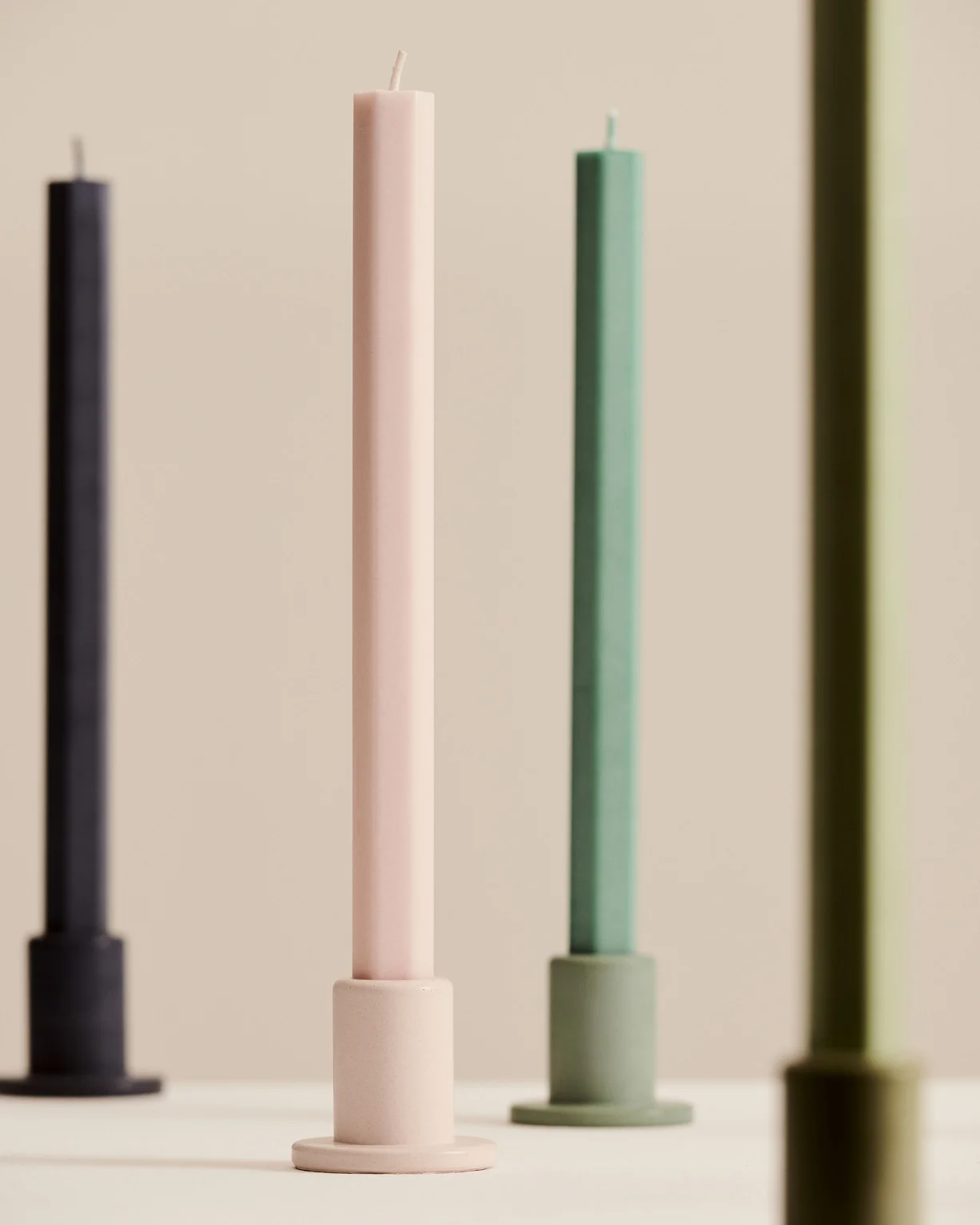 Hexagon Candle Fresh Set of 4