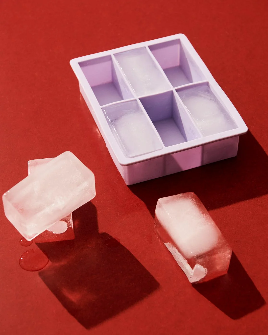 Ice Cube Tray 6 Stick Cubes XX-Large Lilac