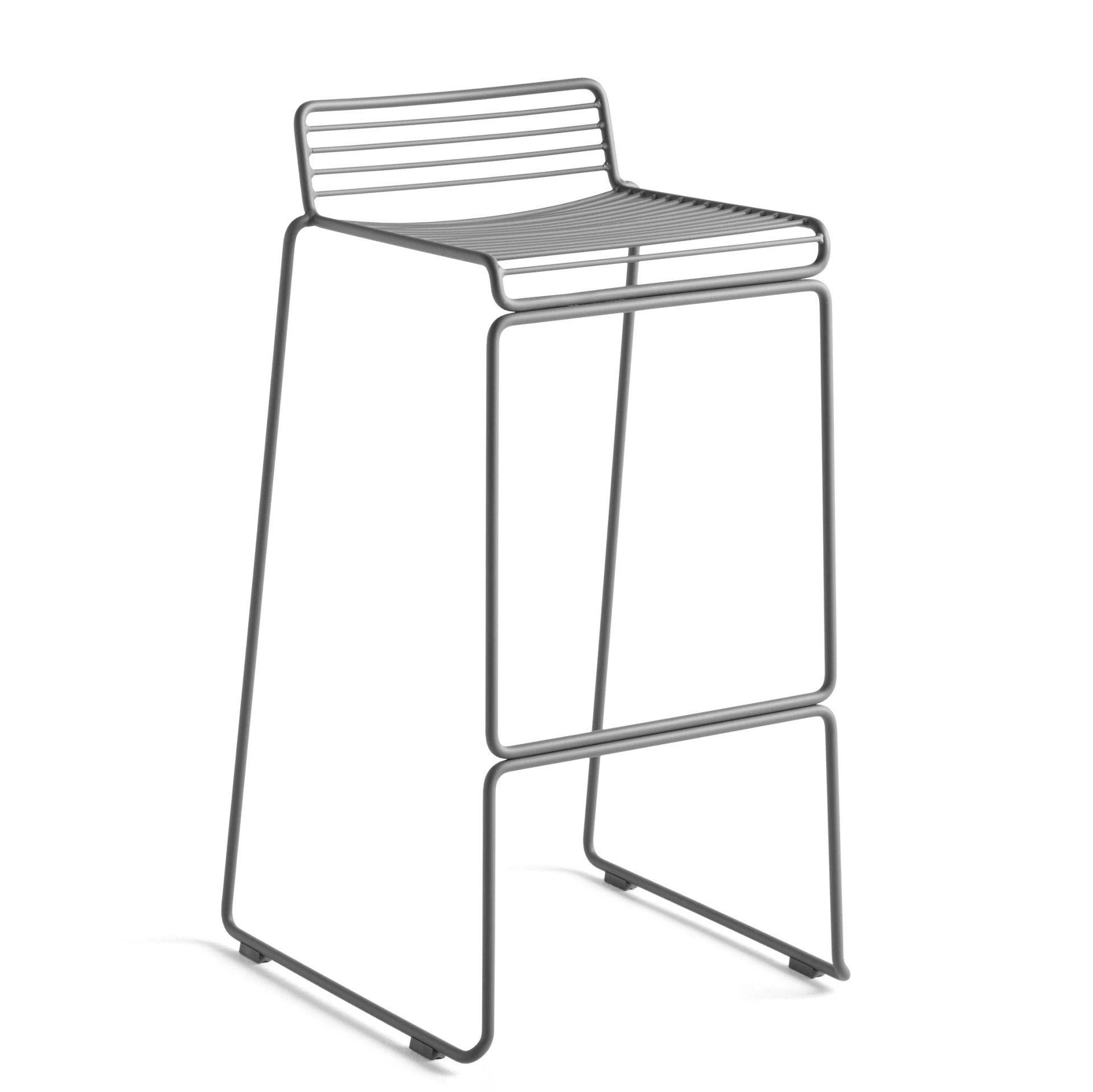 Hee Bar Stool High Asphalt grey