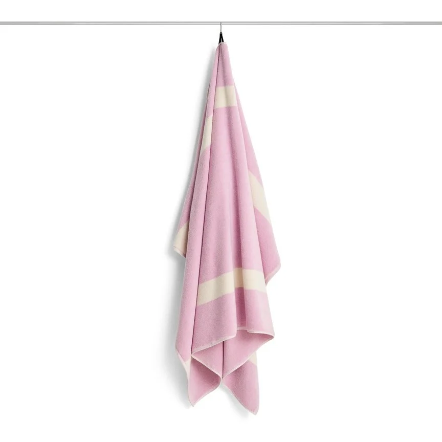 Stripe Bath Sheet Cool pink