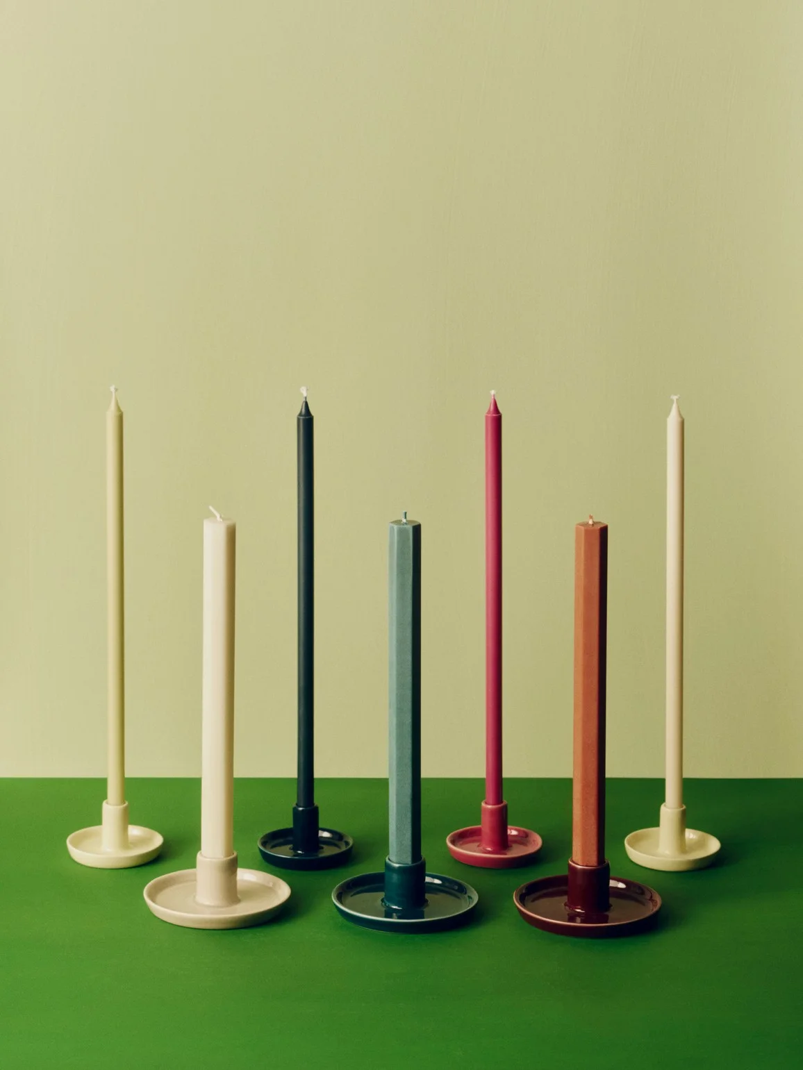 Slim Candle Set of 4 Pastels