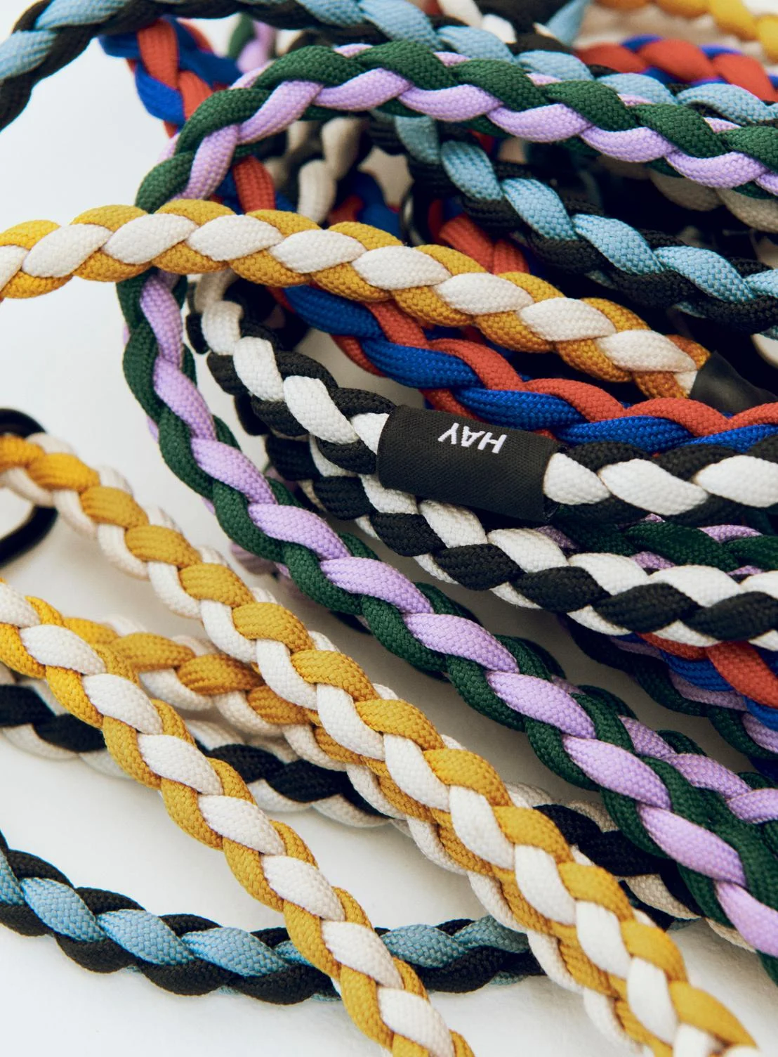 HAY Dogs Leash Braided Adjustable M/L Blue, black