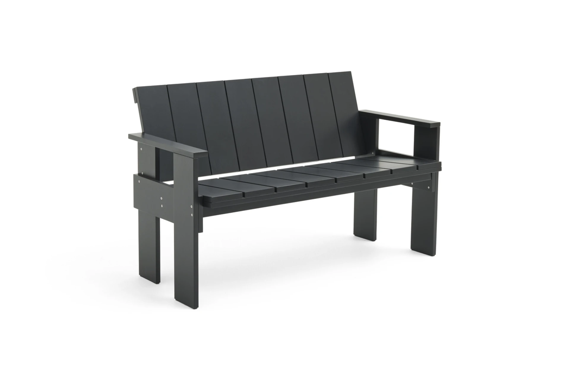 Crate Dining Bench Black