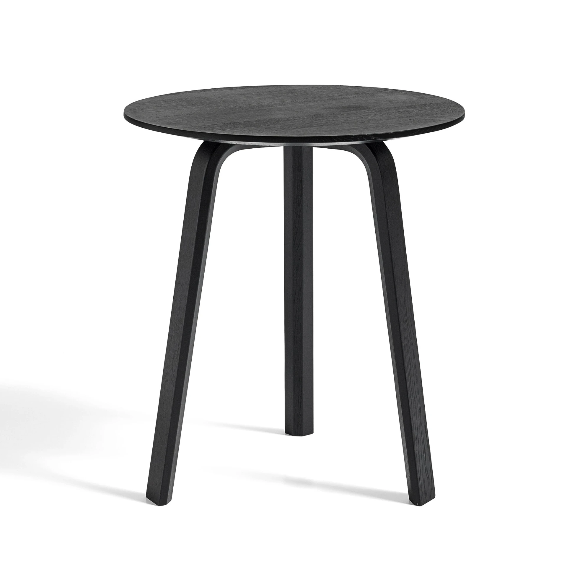 Bella Coffee Table D45 x H49 Black water-based lacquered solid oak