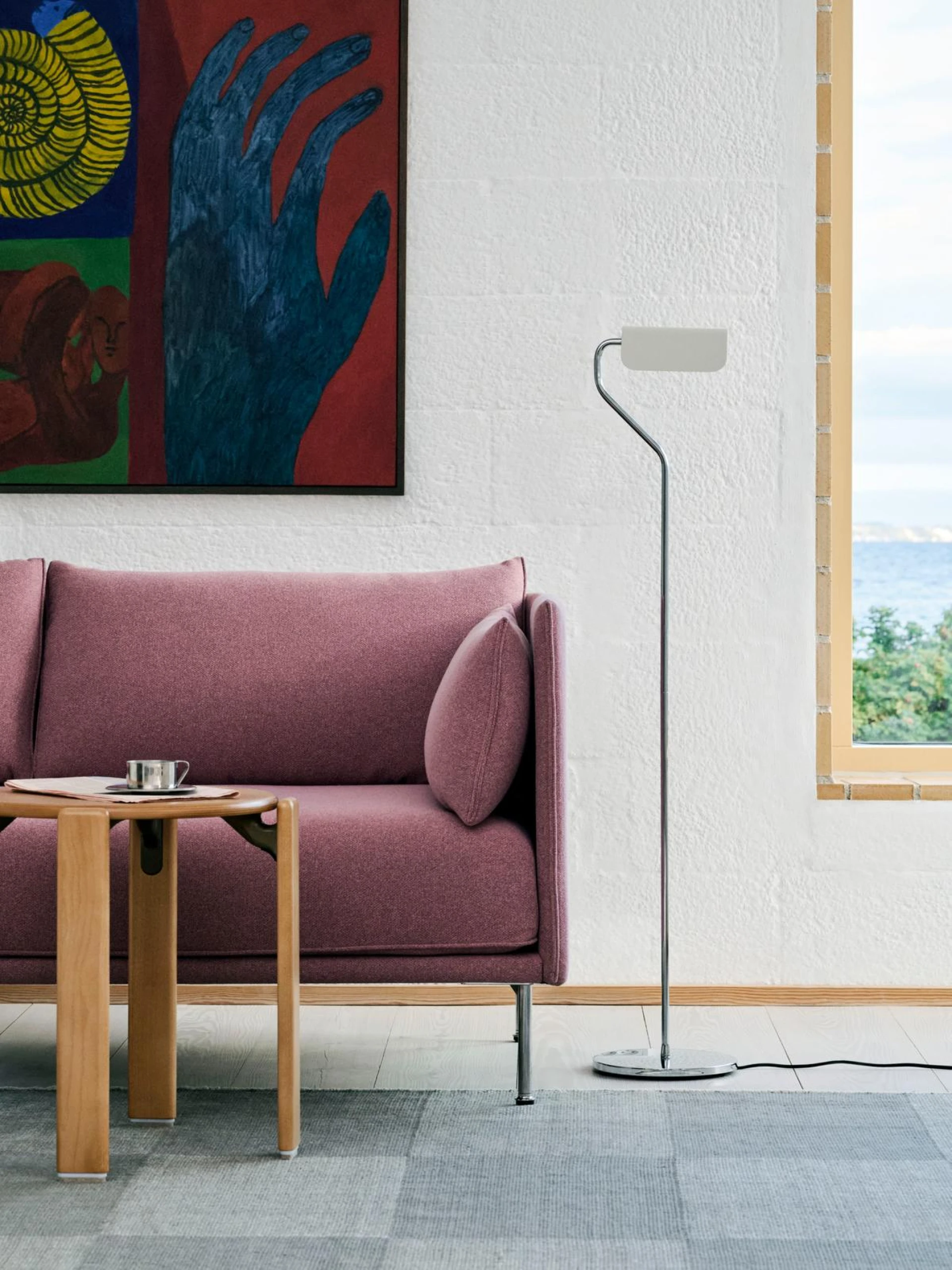 Apex Floor Lamp Oyster white