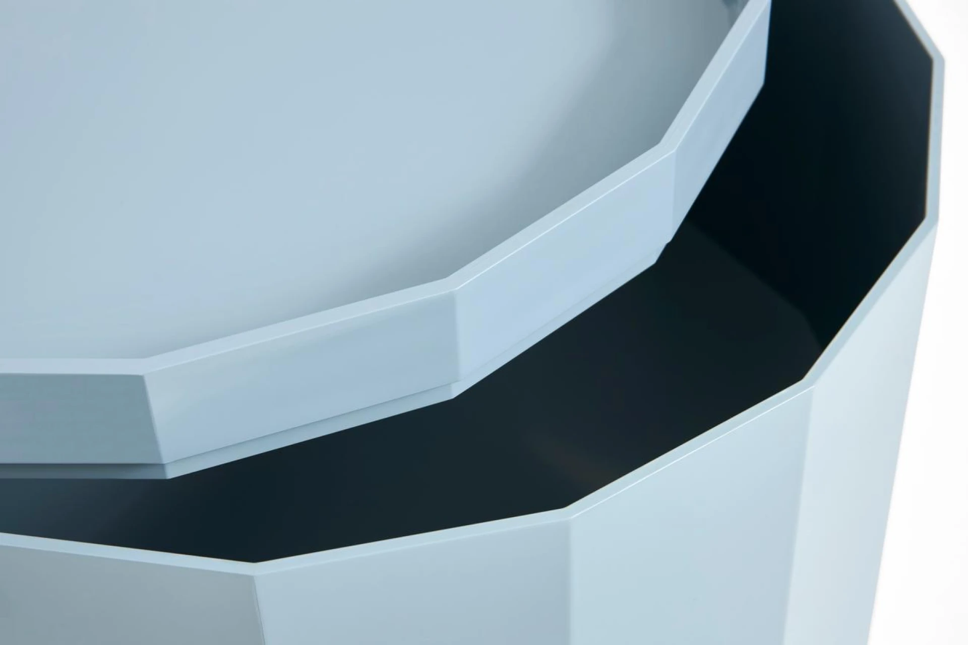 Facet Cabinet incl. feet and castors High Misty blue