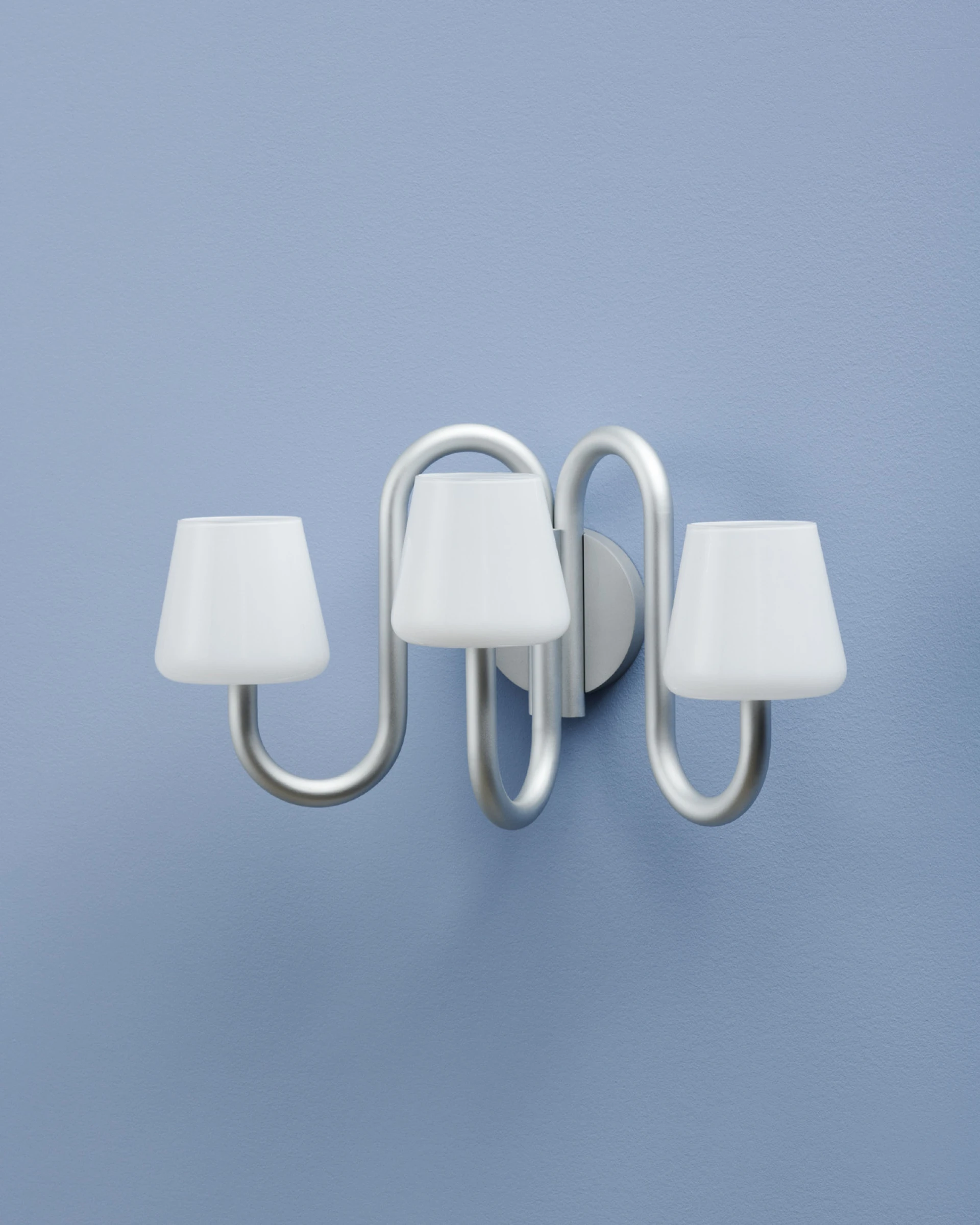 Apollo Wall Sconce White opal glass
