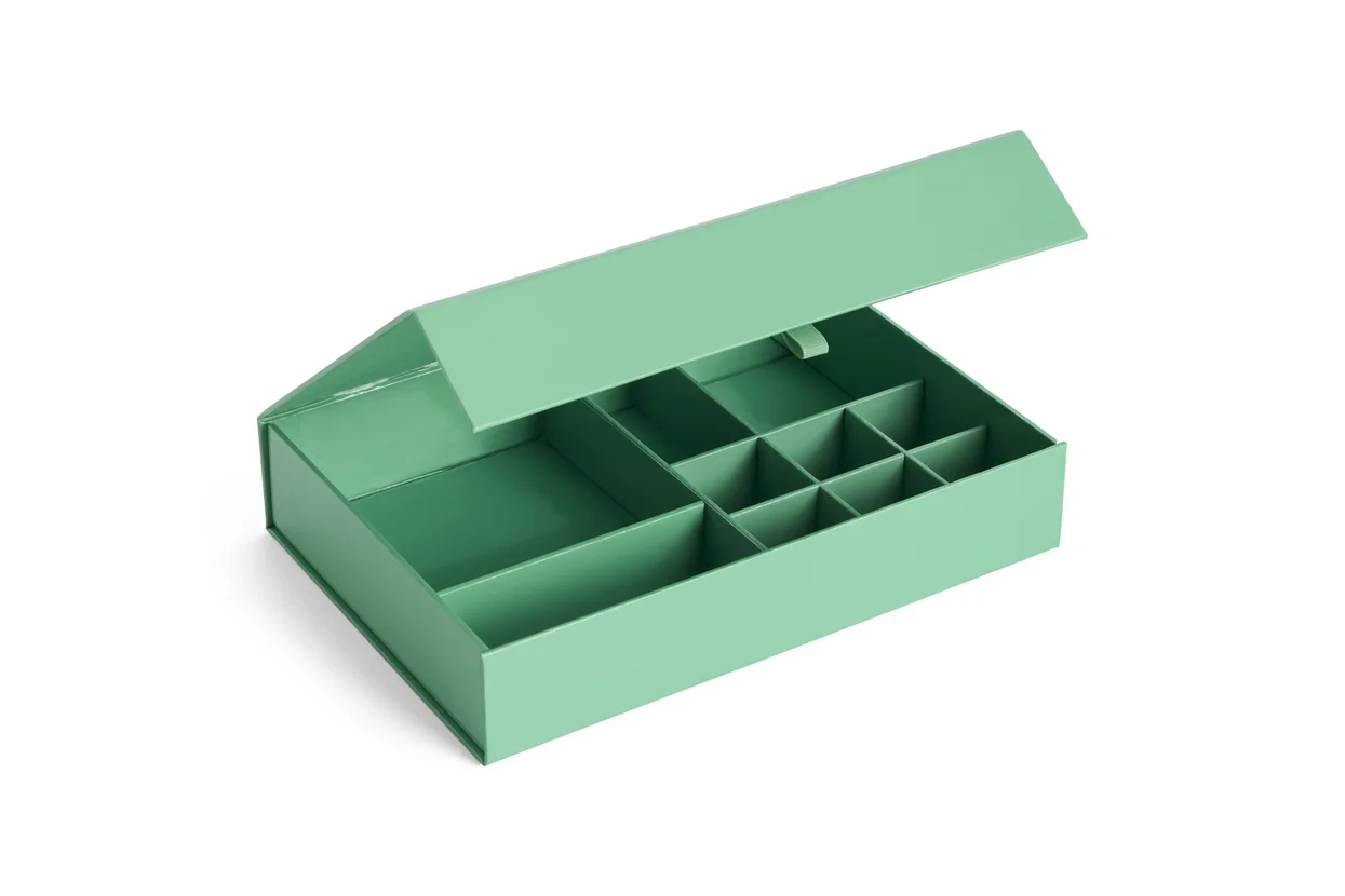 Colour Storage Jewellery Box Emerald green