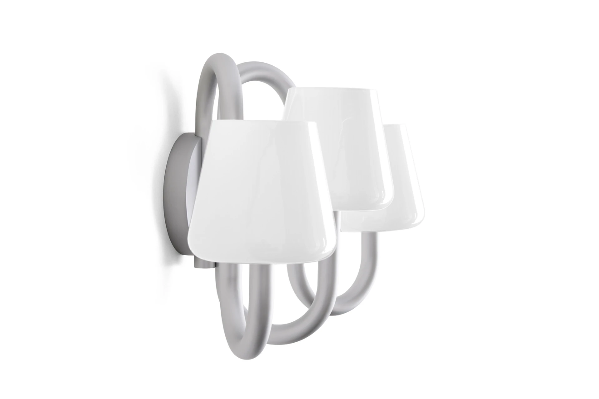 Apollo Wall Sconce White opal glass