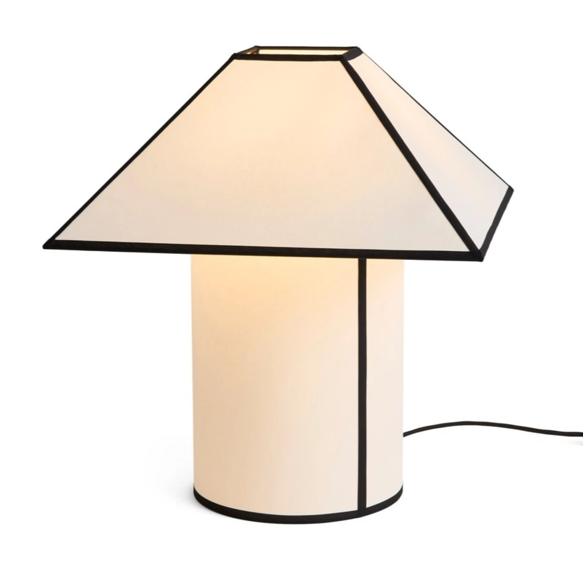 Ava Pyramid Table Lamp 450 White
