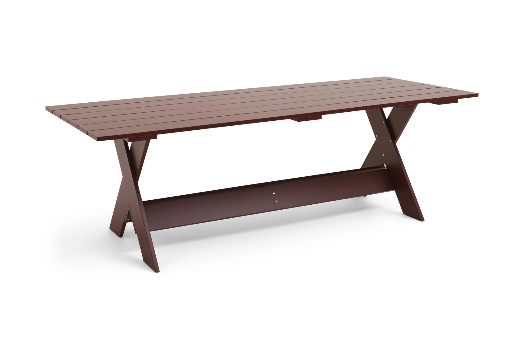 Crate Dining Table L230 Iron red