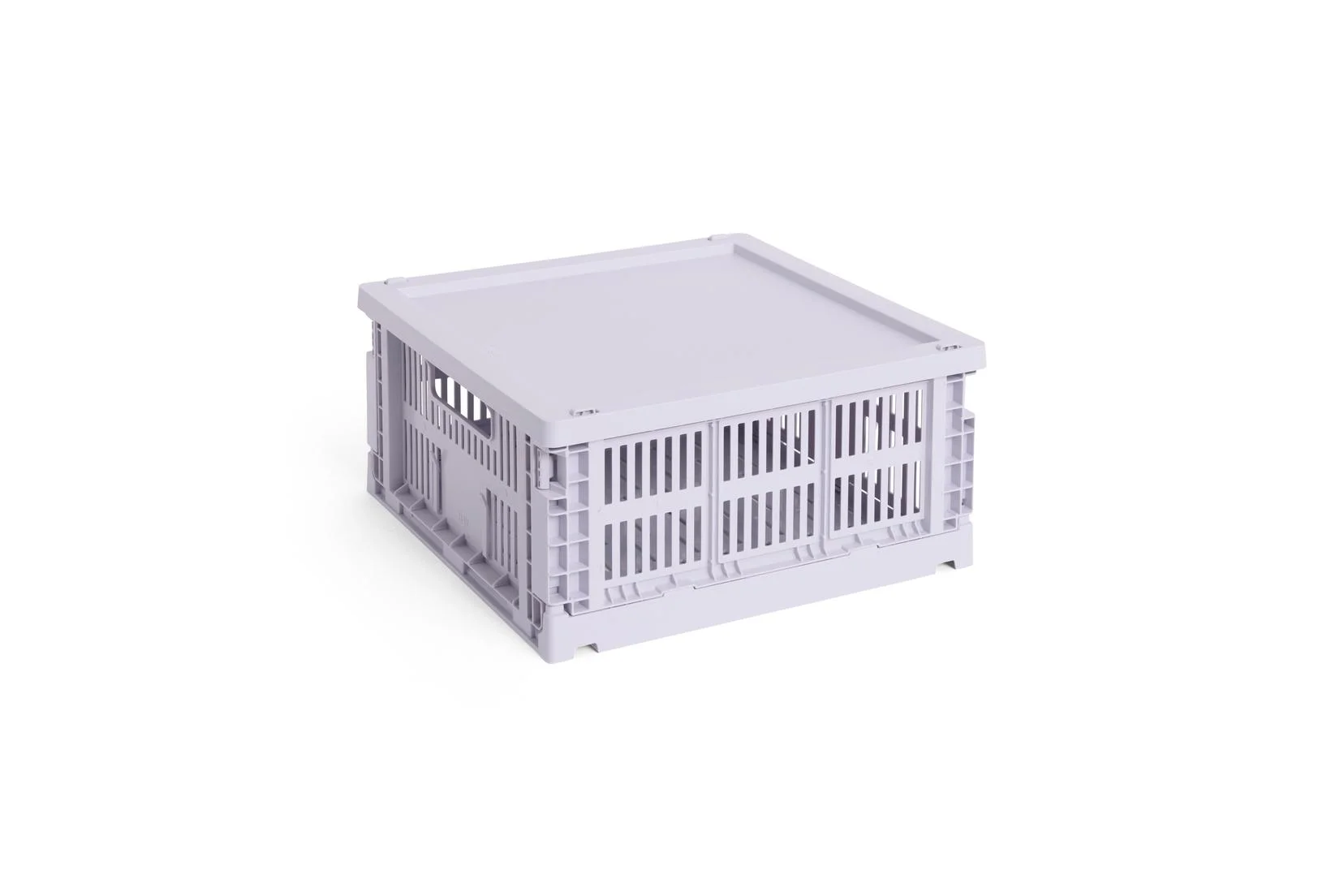 HAY Colour Crate Lid Plastic Medium Square/Cube Lavender