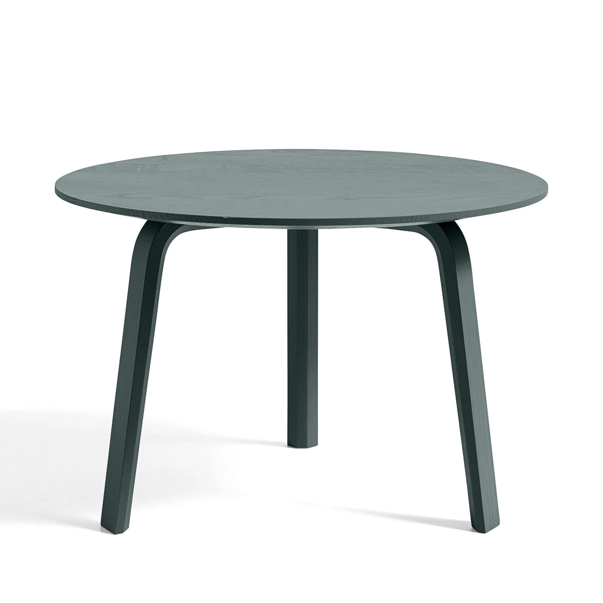 Bella Coffee Table D60 x H39 Brunswick green water-based lacquered solid oak