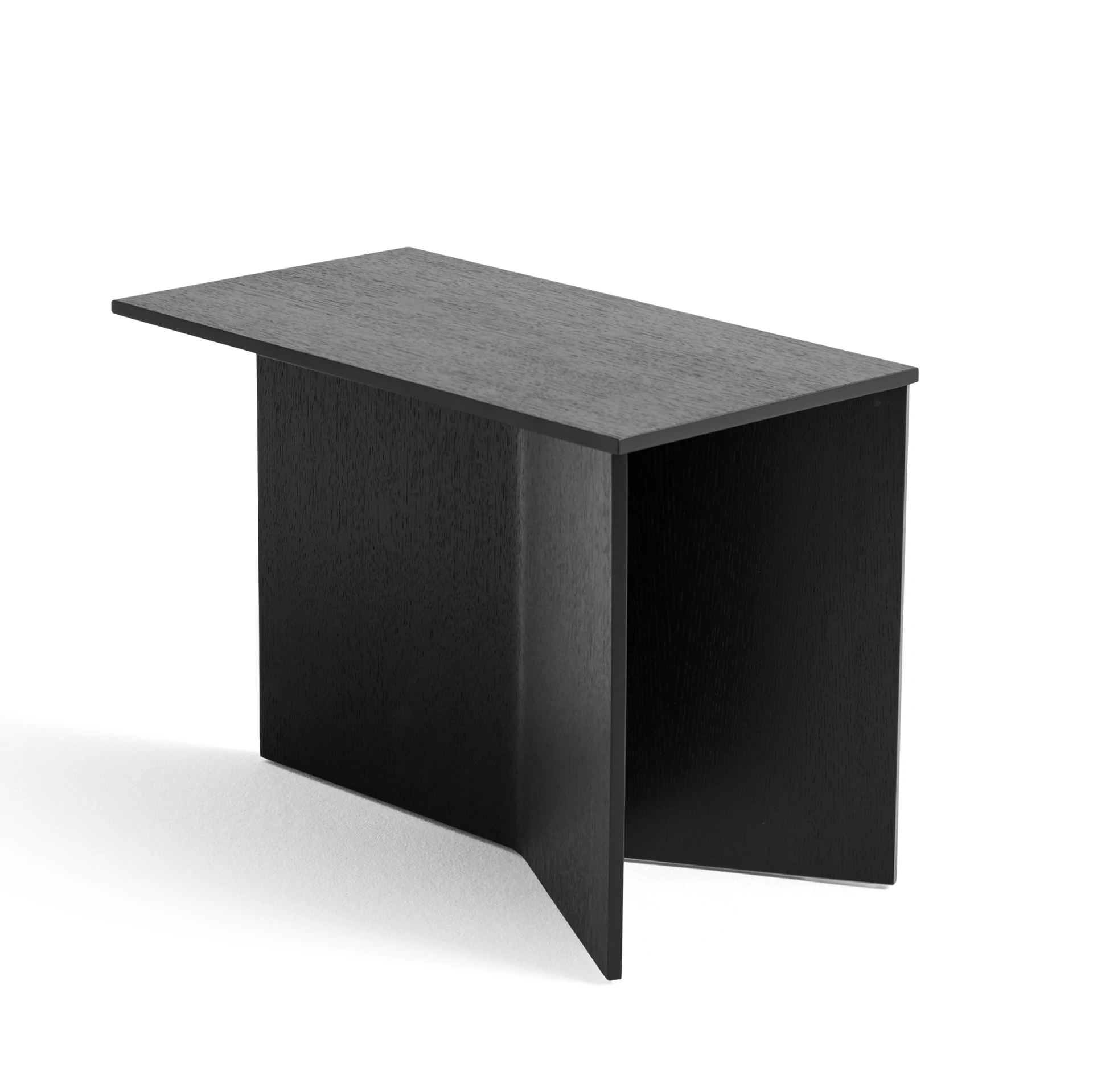 Slit Table Wood Oblong Black