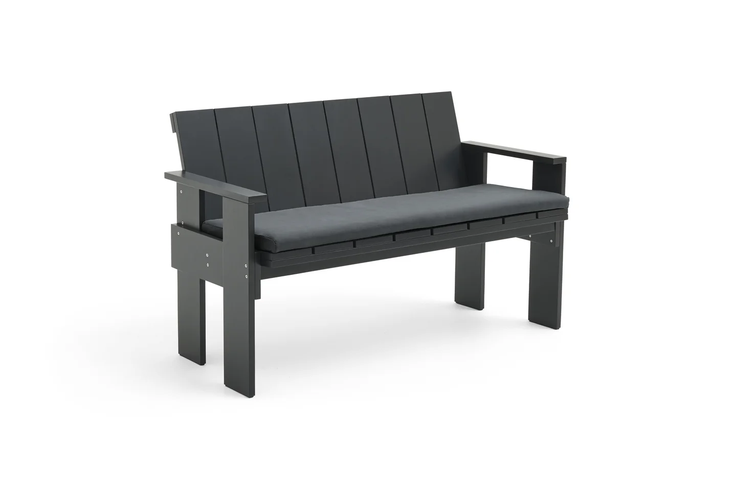 Seat Cushion for Crate Dining Bench Anthracite