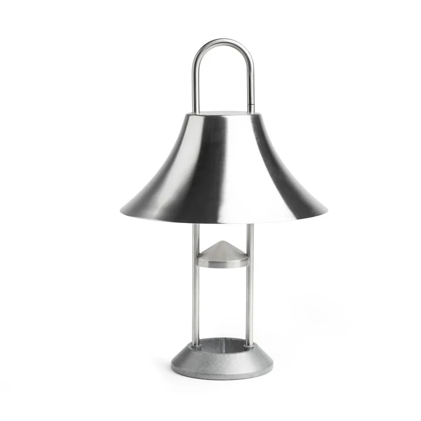 Mousqueton Portable Lamp Brushed stainless steel